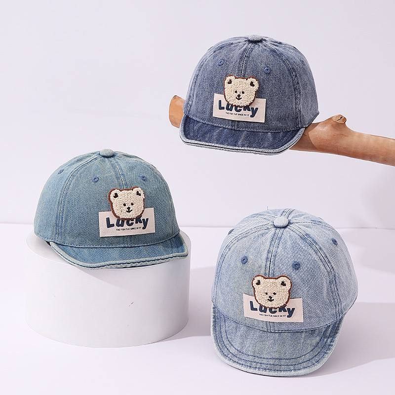 کلاه کپ جین وارداتی مدل Teddy Bear | طراحی خاص و استایل اسپرت