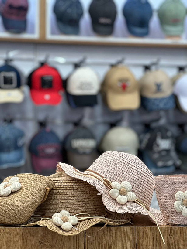 کلاه و کیف حصیری بچگانه