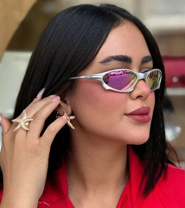 عینک ورزشی اوکلی مدل Pink Mirror